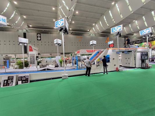 300gsm～10mm厚の段ボールおよびB・Eフルート用、電気駆動5層シートtoシートラミネーター