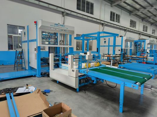 高速波紋紙生産 フルートラミネーター付き自動スタッカーマシン 完全に自動スタッキング