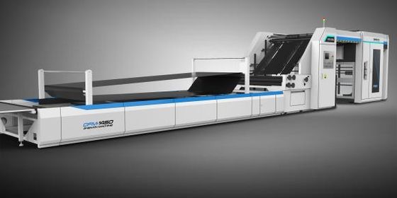 シートへの薄板になるシートのためのフル オートの高速フルートのラミネータ機械2200x2200mm